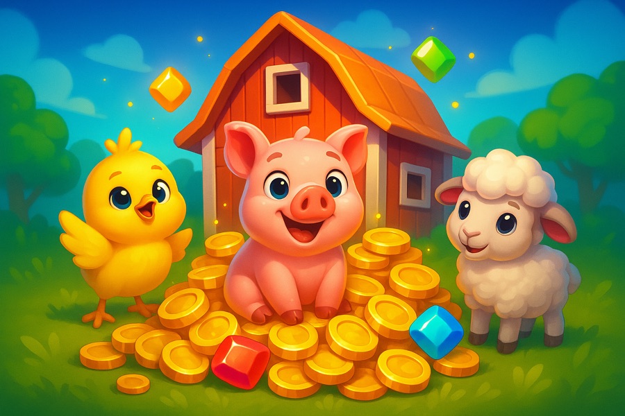 Barnyard Buddies — free social game key art