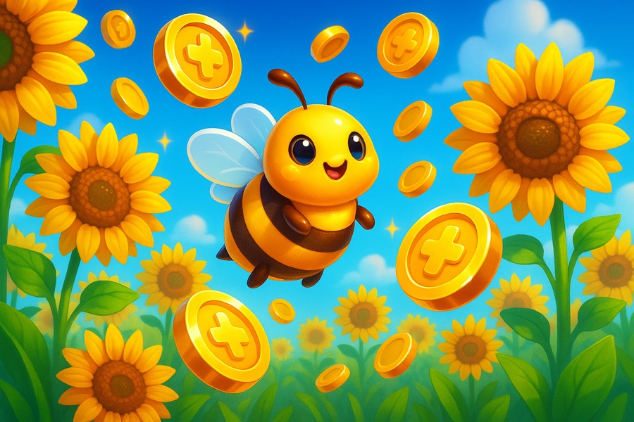 Sunflower Fields — free social game key art